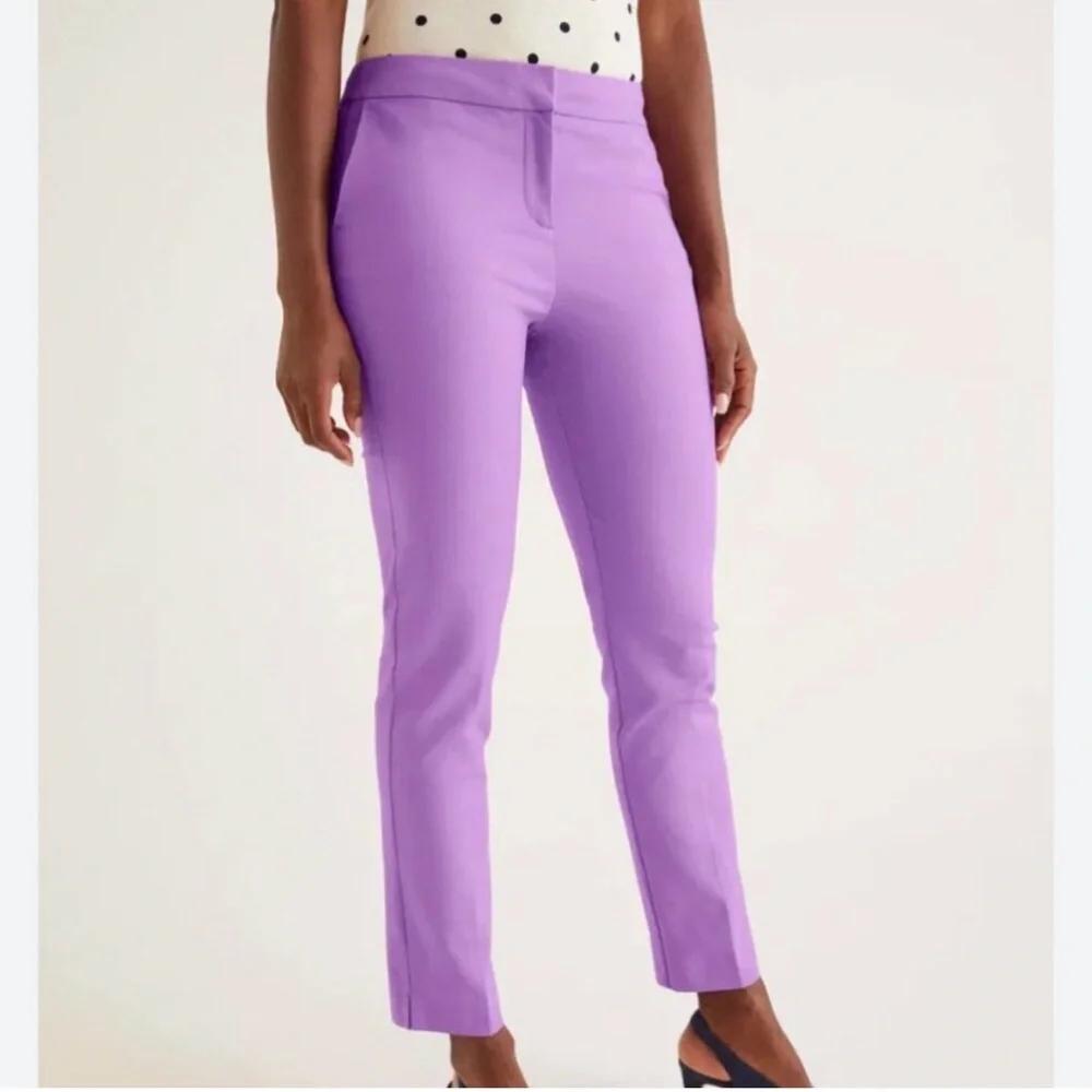 NWT Boden Richmond Lavender Purple Ankle Pants Women’s 6R Slim Tailored Spring - Picture 3 of 10